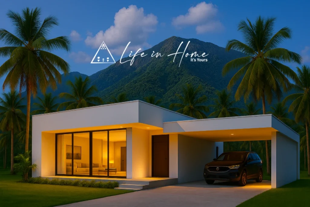 Luxury farmhouse in Thondamuthur with Velliangiri hill view.