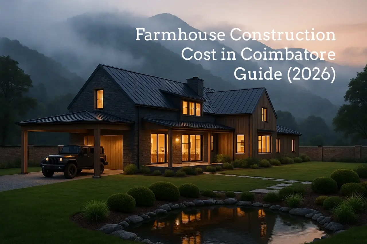 Farmhouse Construction Cost in Coimbatore